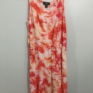 Orange Tie Dye Sundress
